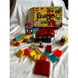 Lego Duplo Disney Junior Mickey's Workshop #10829 2016 Mickey w/ All Bricks